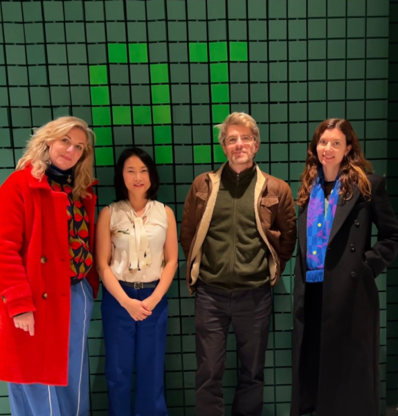 Left to right: Roosje Klap, Dr Seonok Lee, Nicolas Gourault, and Dr Rosa Wevers during the Digital Mirror symposium